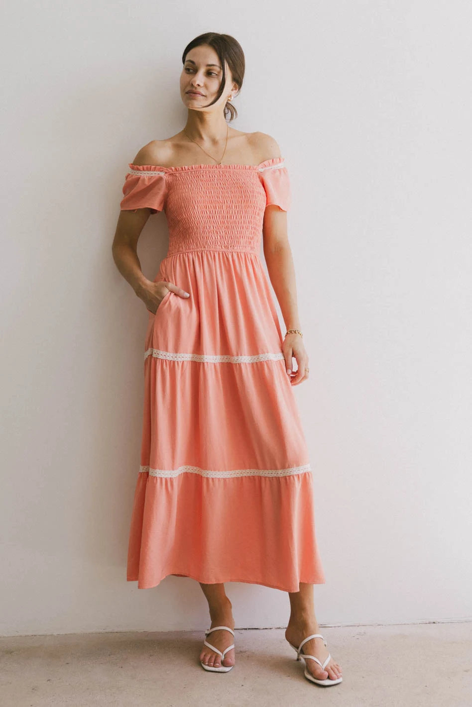 Joy Lace Trim Maxi Dress - FINAL SALE