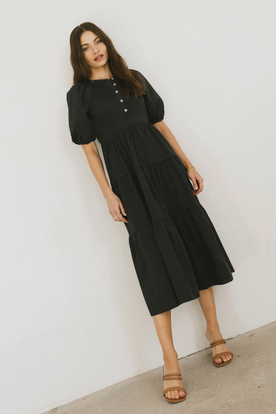 Leandra Maxi Dress in Navy