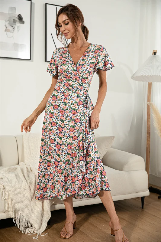 Mind Over Matter Paisley Wrap Maxi Dress